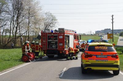 Dietlingen: zu einem schweren Verkehrsunfall kam es auf der Regelbaumstr. mit 2 schwer Verletzten und 1 leicht Verletzten Personen